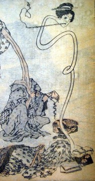  Hokusai Peintre - Rokurokubi Katsushika Hokusai ukiyoe